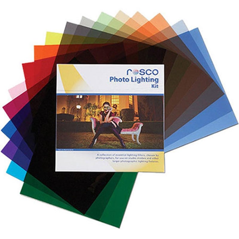 Rosco Photo Lighting Filter Kit, 12 x 12" Sheets